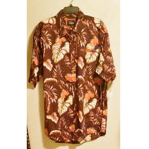 Veno Button Down Shirt Tropical Leaves. 🌴 Sz 2x